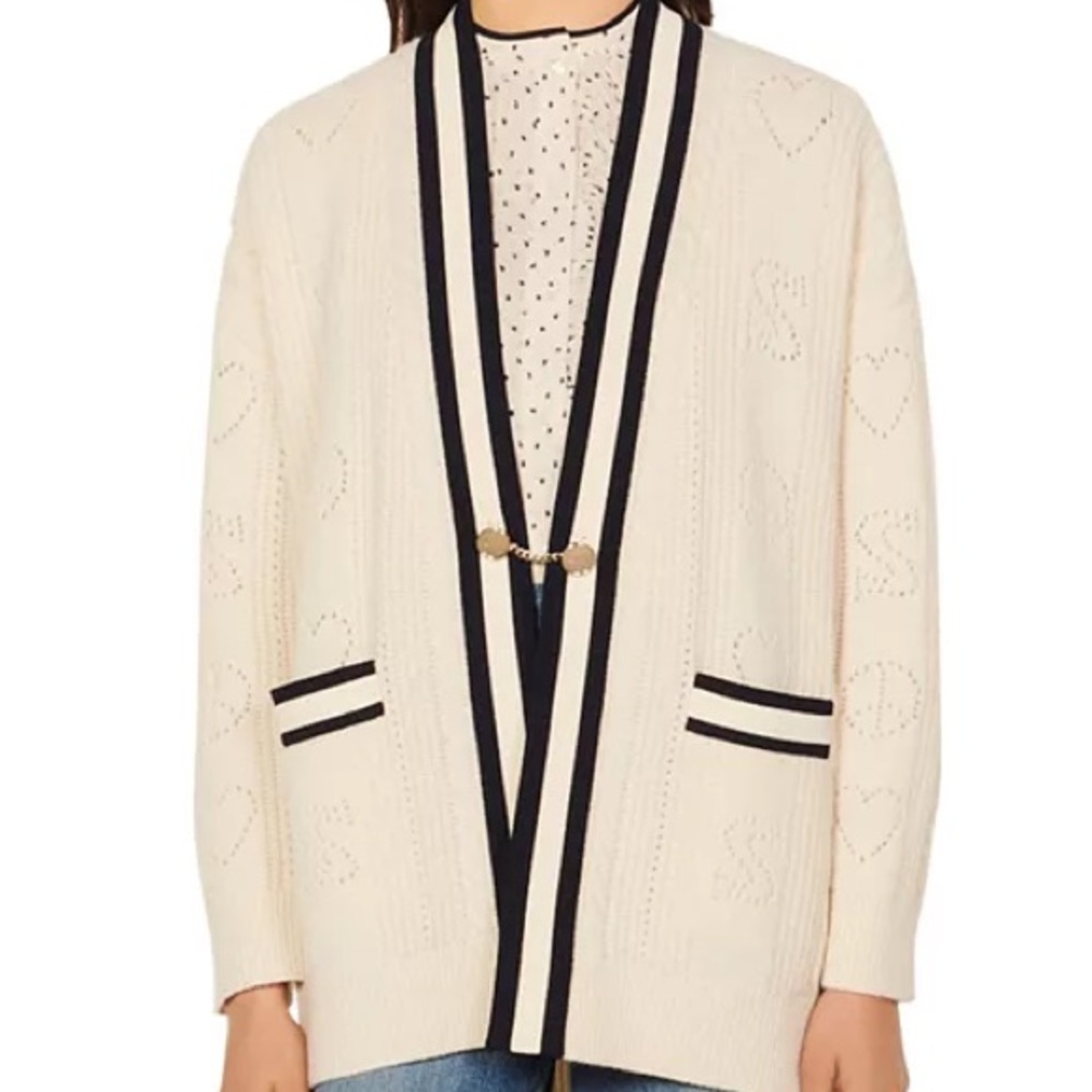 SANDRO
Esperance striped wool cardigan - Picture 2 of 8